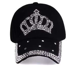 Gorra con Diseño de Diamantes de Imitación Unisex, Sombrero de Camionero de 6 Paneles con Logotipo Bordado Personalizable, Sombrero Snapback de Malla A LA Moda de Hip Hop Unisex - Product Image 1