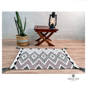 Modern Stylish Eco-Friendly Rectangle Jute Cotton <b>Rug</b> for Home Decor <b>Rustic</b> Multipurpose Runner at Low Price Washable - Product Image 6