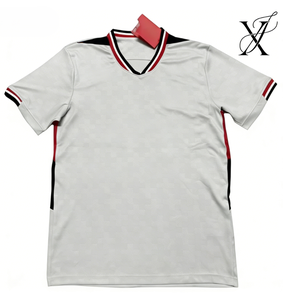 Футболка для болельщиков Latest25-26, синие кресты, высокое качество, белая, размеры S-2XL - Product Image 1