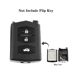 2/3 bouton pliant Flip voiture clé coque Fob étui avec lame non coupée pour Mazda 2 3 5 6 RX8 MX5 M6 CX5 télécommande - Product Image 5