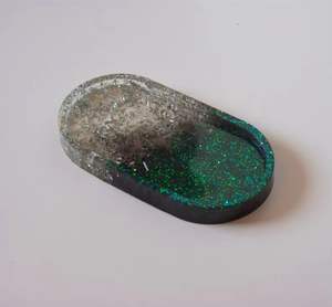 Bandeja de resina personalizada para decoración del hogar, bandeja de servicio elegante para hoteles y hogares, bandeja hecha a mano - Product Image 4