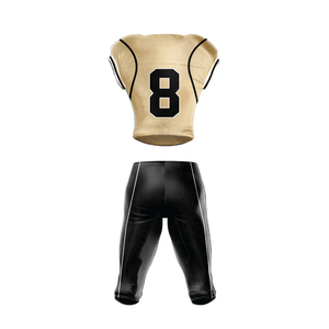 Uniforme de football américain sublimation maille matière respirante séchage rapide tailles jeunes et adultes paquet uniforme complet - Product Image 2