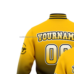 Embroidered wool festival <b>varsity</b> <b>jacket</b> with custom logo for men's events - Product Image 3