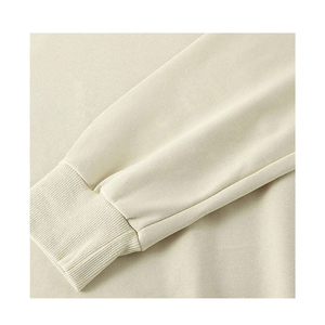 Sudadera con capucha de gran tamaño para mujer de algodón 100%, Sudadera de cuello redondo coreana transpirable suave con técnicas bordadas - Product Image 5