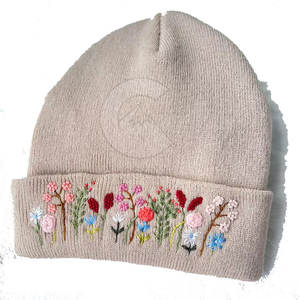 2023 New Design 100% <b>Wool</b> Low Price Embroidery <b>Beanie</b> Hats OEM Service Wholesale Custom Made Jacquard Embroidery <b>Beanie</b> Hats - Product Image 1