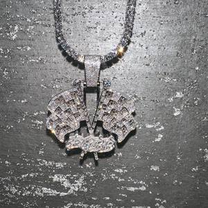 Pendentif Hip Hop de luxe en argent 925 avec diamant Moissanite et caution de sac d'argent glacé Design personnalisé pour bijoux de fête - Product Image 3