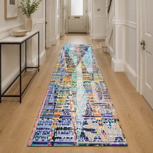 <b>RUGS</b> DEPOT LXDP-0072 Wholesale Grey Silver Traditional Oriental Digital Printed Machine Washable Chenille Area <b>Rug</b> <b>Non</b> <b>Slip</b> - Product Image 5