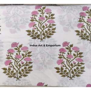 Bloque estampado algodón Cambric 60X60 tela para correr tradicional Jaipuri estampado tela de algodón - Product Image 5