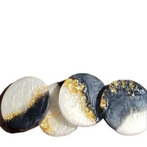 Posavasos de resina hechos a mano con esteras de bebida epoxi con purpurina azul océano, perfectos para mesa de centro del hogar, comedor y juegos de regalo - Product Image 3