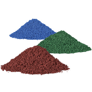 เม็ดยาง EPDM ระดับการป้องกันยูวีสำหรับพื้นสนามเด็กเล่นเม็ดยางสีแดง - Product Image 1