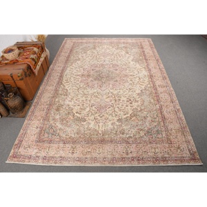 Vintage Turkish <b>Runner</b> Rug 0.6x10.3 ft, <b>Red</b> Ombr Rug Wool - Product Image 1