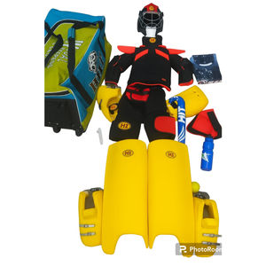 Equipo de Portero de Hockey sobre Césped de Alta Calidad, Guantes de Hockey Estándar con Protección para Piernas y Protector Abdominal - Product Image 1