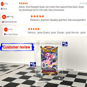 Support en acrylique personnalisé SYP pour cartes à collectionner <span class=keywords><strong>Pokémon</strong></span> <span class=keywords><strong>Shining</strong></span> Fates 1ère édition XY Evolutions, support de booster en acrylique transparent - Product Image 6