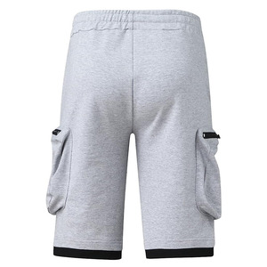 Vente de logo personnalisé pour hommes, short de survêtement cargo brodé pour hommes, short de sport, 100% coton, short de survêtement unisexe pour salle de sport. - Product Image 3