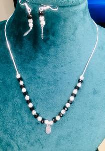 Ensemble de bijoux faits à la main pour filles/femmes boucles d'oreilles en forme d'aile en plaqué argent et rhodium livraison 24 heures cadeau de mariage parfait - Product Image 2