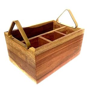CADDY PLATEAU EN BOIS ACACIA pour TISSUS ET PORTE-COUVERTS IDEAL pour RESTAURANTS & HÔTELS - Product Image 1