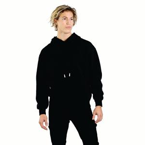 Sudadera con capucha de alta calidad para hombre, mezcla de algodón y poliéster, logotipo personalizado negro, diseño impreso, temporada de invierno, con capucha, OEM disponible - Product Image 1