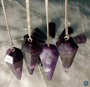 Último modelo 2026 MIEN AGATE Péndulo de Cuarzo Amatista de Calidad Premium, Tallado Portátil con Efecto de Sombra, para Terapia y Sanación Poderosa - Product Image 6