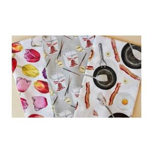 Fabricant indien exportateur principal vente en gros de torchon de golf en coton et lin mignon tissé numérique personnalisé imprimé vibrant pour la maison - Product Image 1