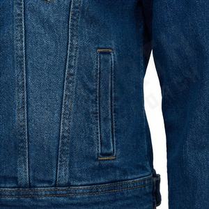 Veste en jean décontractée personnalisée pour hommes, grandes tailles, 100% coton, option logo sur le devant, respirante, veste d'hiver - Product Image 5