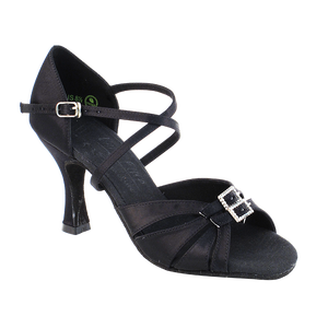 Scarpe da ballo morbide per ragazze S92307 scarpe da ballo per sala da ballo e latino con soletta in PU e fodera in pelle scamosciata per Salsa - Product Image 1