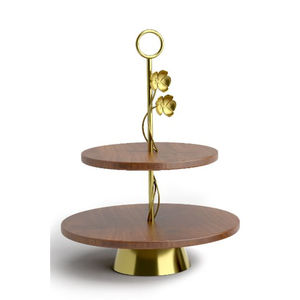 New Luxury Design <b>Wooden</b> Cake <b>Stand</b> Orchid <b>Wooden</b> Server Ware Sweet Display <b>Cupcake</b> Holder for Birthday and Wedding Parties Use - Product Image 1