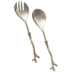 Meilleur Design Serveur à Salade en Bois Vente en Gros avec Poignée Torsadée Accessoires de Cuisine Gadgets Meilleur Prix - Product Image 3