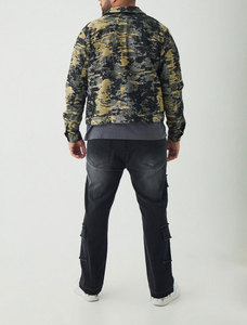 Venta al por mayor personalizado de alta calidad último diseño de marca más detalle de costura cruda pantalones vaqueros de los hombres ajustados elásticos - Product Image 2
