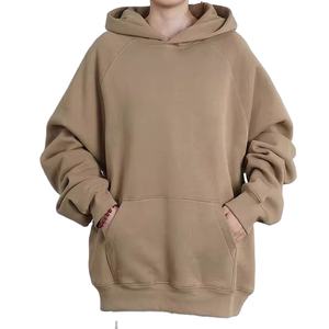 Sudadera con capucha de felpa francesa de algodón de alta calidad, Sudadera con capucha de lana gruesa con hombros caídos, sudaderas y sudaderas personalizadas en blanco lisas para hombres - Product Image 1