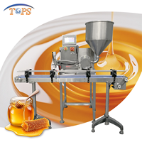 Machine de remplissage industrielle de haute précision pour liquides visqueux (confiture, beurre, pouding), boissons et produits chimiques, avec moteur à engrenages