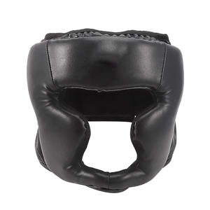 Protectores de cabeza ecológicos Karate Fitness entrenamiento de boxeo casco suave PU cuero protección desgaste boxeo protector de cabeza Unisex - Product Image 1