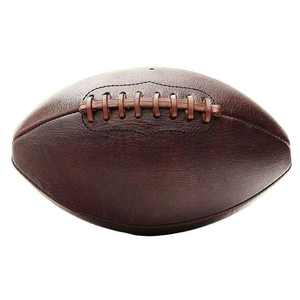 Ballon de rugby marron professionnel en cuir PU avec logo personnalisé personnalisable Taille 3 6 9 Entraînement de football américain fabriqué en caoutchouc - Product Image 1