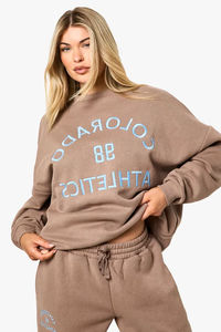 Sweat-shirts décontractés pour femmes en gros, prix d'usine, surdimensionnés, respirants, grande taille, en provenance du Pakistan, couleur personnalisée - Product Image 6