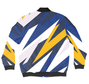 Vestes d'aviateur Letterman en satin personnalisées pour hommes et unisexes, coupe-vent avec fermeture à glissière, logo OEM et motif imprimé - Product Image 6