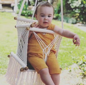 Natural Rope Hammock for Baby Macrame <b>Swing</b> - Product Image 1