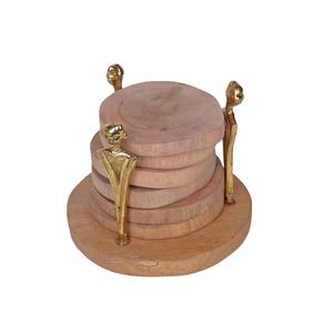 Sous-verres en bois de noyer durables Designs minimalistes Style classique pour les maisons Restaurants Low Cost High Craftmanship HF Crafts - Product Image 2