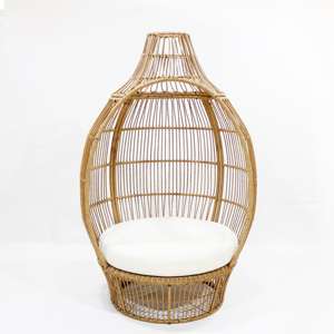 CH Factory-Juego de sofá de ratán con mesa de vidrio templado - Product Image 1