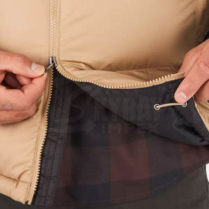 Veste à bulles extérieure imperméable pour hommes et femmes avec logo personnalisé capuche à col montant saison d'hiver fabriquée en polyester durable-Vente en gros Nouveau - Product Image 6