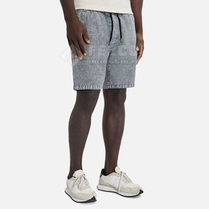 Pantalones cortos de lavado ácido de alta calidad Pantalones cortos de lavado ácido de estilo personalizado Pantalones cortos de lavado ácido de uso de invierno para hombres en blanco a bajo precio - Product Image 4