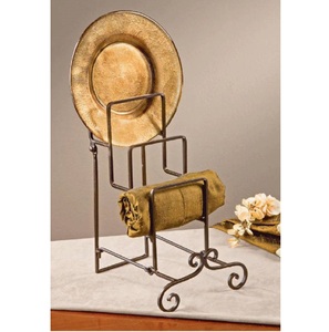 Support de plaque en aluminium de taille de forme personnalisée avec design élégant de feuille Parfait pour le stockage d'ustensiles de cuisine et la présentation de table Usage quotidien - Product Image 3