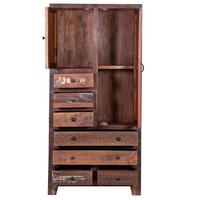 Armoire et armoire de salle de bains en bois récupéré industriel de finition rustique de meubles de salon