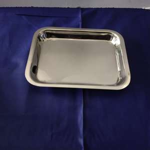 Bandeja de instrumentos de artículos huecos Diseño de logotipo personalizado quirúrgico de acero inoxidable poco profundo (Mayo) - Product Image 4