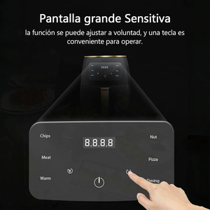 Freidora de Aire Moderna de 4.5L con Control Digital de 1400W, Eléctrica, Sin Aceite, de Acero Inoxidable, Forma Cuadrada, con Accesorios - Product Image 2