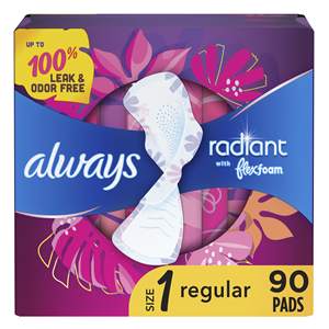 Always Ultra-Thin Talla 1 Regular Sin Perfume, Toallas Sanitarias Diurnas con Alas, 46 Unidades, Material de Algodón Transpirable, En Venta - Product Image 2