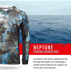 High Quality Unisex Fast Drying <b>Fishing</b> Jersey Popular Durable Hoodies with Quick Dry and Sublimated Features - Product Image 4