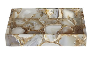 Plato para servir de ágata, bandeja de piedra de amatista tallada con estilo para cenas de lujo, ocasiones especiales, decoración del hogar - Product Image 5