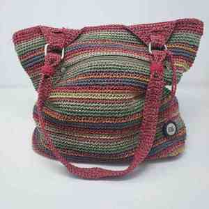 Meilleures ventes de sac fourre-tout à une épaule en coton avec corde au crochet sac tissé de qualité supérieure avec design personnalisé fait à la main style Ins - Product Image 5