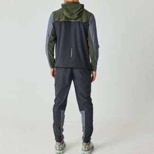 Vestes coupe-vent bicolores légères pour hommes, tissu imperméable et respirant pour les aventures en plein air et les sorties décontractées en hiver - Product Image 3