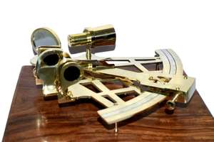 Adiba – Sextant 5 pouces en laiton avec boîtier en bois dur avec boîte en bois pour bateau marin, accessoires pour magasins - Product Image 5