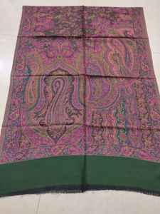 Premium 100% Fine Wool Jamavar Jacquard Winter Shawl/<b>Scarf</b> Elegant Handcrafted Luxury Exquisite Traditional Leaf Design Cozy - Product Image 1